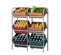 Axentia Scaffale portacasse, Metallo, Grigio, ca. 96 x 116 x 33,5 cm