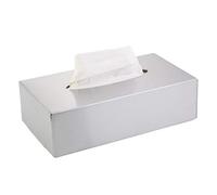 Axentia Scatola Porta fazzoletti, Acciaio Inox, Argento Opaco, ca. 24.5 x 13 x 7 cm