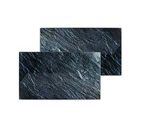 Axentia - Set di 2 taglieri in vetro effetto pietra, 52 x 0,4 x 30 cm