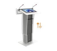 AXEOS NEONYX TOUCH - leggio robusto con touchscreen 19,5" e altezza regolabile elettricamente