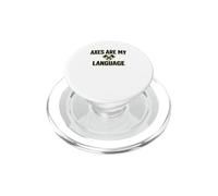 Axes are my Love Language che lancia l'ascia del boscaiolo PopSockets PopGrip per MagSafe