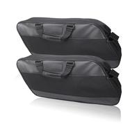 Axexnejv Moto Borsa Posteriore Per il turismo Per la strada Per il re Per l'Electra Per la strada 93-23 Borsa da sella nera per moto morbida per portapacchi(2pcs)