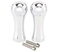 Axexnejv Riser Motocicletta Kit di Montaggio Universale per Morsetto Riser Manubrio Moto da 4 Pollici 25MM 32MM Riser Manubrio(25.5MM Chrome)