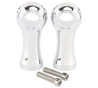 Axexnejv Riser Motocicletta Kit di Montaggio Universale per Morsetto Riser Manubrio Moto da 4 Pollici 25MM 32MM Riser Manubrio(32MM Chrome)