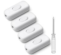 AXFEE 4 Interruttore Lampada Torpedo, 6A250V Lnterruttori in Linea Bipolare