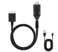 AXFEE Adattatore HDMI per PS2, HD Multimedia Interface Cavo di Collegamento HD, Plug And Play, Adattatore Convertitore, per PS2 Slim PS2-1M