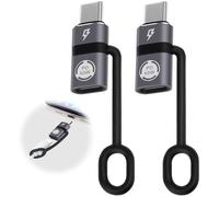 AXFEE Adattatore -ing a USB C, 2 Pezzi Adattatore USB C Femmin a Lightn-ing Maschio, Compatibile con iPh-one, iPad, iPod, MacBook, Samsung Galaxy, Laptop, Monitor e Altri Dispositivi di Tipo C