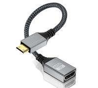 AXFEE Adattatore Mini Maschio a HDMI Femmina, 4K@60Hz Convertitore di Mini HDMI Compatibile per Fotocamera DSLR,Videocamera,Scheda video grafica,Laptop,Proiettore Pico,Raspberry Pi Zero
