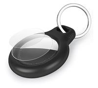 AXFEE Airtags Portachiavi in Plastica, Porta Air Tag per GSP Apple, Airtag Cover per Chiavi Zaini e Animale, Portatile, Anti-graffio, Mantiene un Segnale Forte- Nero/Blu/Bianco/Rosa Rossa/Lago Blu