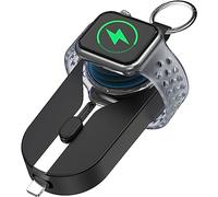 AXFEE Caricabatterie Wireless per Apple Watch, Caricatore Cordless USB Portatile per iWatch, 2000mAh 2 in 1 Accumulatore di Energia per iphone, con Ricarica Rapida Magnetica Leggera per Apple Watch