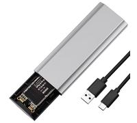 AXFEE Case SSD Hard Disk Esterno M.2 NVMe PCIe, USB 3.2 Gen 2 10Gbps UASP, Supporto UASP Trim SMART, per Disco Rigido 4TB M Key/M+B Key 2230/2242/2260/2280 con Cavo (Non Supporta SATA)