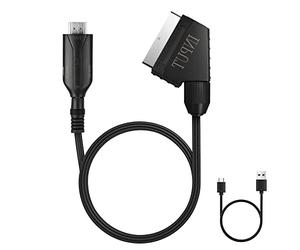 AXFEE Convertitore da Scart a HDMI, Switch di Uscita Full HD 720P/1080P | Convertitore Tutto in Uno, Adattatore da SCART a HDMI, Convertitore Audio Video, Per HDTV STB VHS Xbox PS3 Sky DVD Blu-Ray