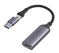 AXFEE HDMI USB Game Capture Card, 4K 1080P Video Acquisizione a Type-C Adattatore per Giochi, Streaming, Insegnamento, Videoconferenza, Dal Viv