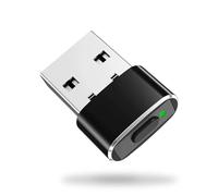 AXFEE Preciso USB Mouse Jiggler, Tre modalità tra cui Scegliere, con ON/OFF e display, con multi-traccia, senza driver, plug-and-play, Compatibile Con Windows XP/7/8/10、Mac OS、Android、Linux- Nero