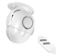 AXFEE Sensore Movimento Allarme 125DB, Raggio di Rilevamento 8m a 360°, Antifurto Casa Wireless con Telecomando, Sirena Allarme Perimetrale, per Uso in Casa, Garage, Giardino, Capannone - Bianco