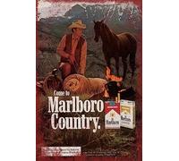AXHNG Vintage Come to Marlboro Country Modern Poster metallo alluminio latta segno 20x30 pollici decorazione da parete