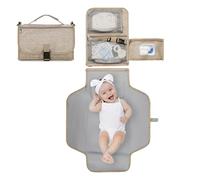 axHygienic Protection: Shield your kid with our Portable Changing Pad made from odorless Oxford cloth material. Its waterproof fabric ensures cleanliness and it's easy to change diapers anytime and an