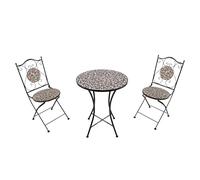 AXI Amélie Set Bistrot da Balcone, 2 Sedie 1 Tavolo, Set Bistrò Veranda Mosaico Rosa rosa - Set Bistro da Giardino, Tavolo Bistro a Mosaico per Giardino/Balcone/Terrazza.