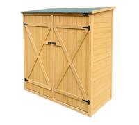 AXI Casper Armadio da giardino in legno marrone | Armadio exteriore, Armadio degli attrezzi / Armadio da giardino con 2 ripiani fissi | 149 x 78 x 164 cm