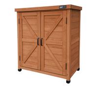 AXI Felix Armadio da giardino in legno marrone | Armadio exteriore, Armadio degli attrezzi con ripiano | 80 x 45 x 93 cm