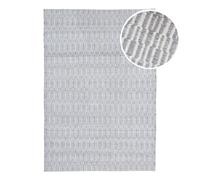 AXI Ibiza Tappeto da esterno, grigio, rettangolare | Tappeto per terrazzo esterno impermeabile per piccole aree salotto all'aperto | Giardino/balcone/patio 140x120 cm / Spessore: 5 mm | Sostenibile
