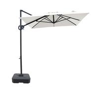 AXI Luma Ombrellone Decentrato rettangolare 200x300 cm, antracite/beige | Da giardino/terrazza con struttura verniciata a polvere | In ase a perno e copertura | Inclinabile e ruotabile a 360°