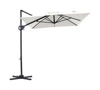 AXI Luma Ombrellone rettangolare 200 x 300 cm, antracite/beige | Per giardino/terrazza, telo anti-UV con indice UPF 30+ | Base a croce, fodera protettiva inclusa | Inclinabile, girevole a 360°