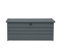 AXI Miles Cassapanca da Esterno in Metallo Antracite 600 | Baule da Esterno/giardino con base e serratura | Baule da Giardino / bBule da Esterno Impermeabile per attrezzi da giardino 165 x 70 x 62 cm
