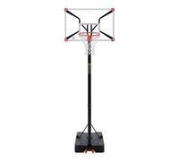 AXI Premium Canestro da basket su piedistallo | 230-305 cm | Bianco e arancione | Dai 6 anni in su | Facile da spostare | Giochi all'aperto | Canestro da basket