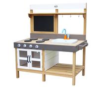 AXI Rosa Cucina in legno per giocare con la sabbia e l'acqua | Incl 17 accessori | 50x115x120 cm