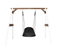 AXI Roxy Altalena a nido d'ape con struttura in legno in bianco e marrone | Altalena indipendente per bambini con sedile a nido d'ape | Altalena per giardino / solo per uso esterno