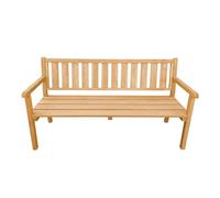 AXI Violette Panchina da Giardino in Legno Marrone | Pancha da Esterno con Braccioli, 100% FSC hemlock per 3 Persone | Con schienale per Terrazza | 170 x 62,5 x 92,5 cm