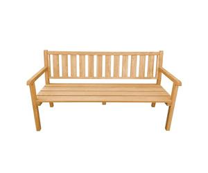 AXI Violette Panchina da Giardino in Legno Marrone | Pancha da Esterno con Braccioli, 100% FSC hemlock per 3 Persone | Con schienale per Terrazza | 170 x 62,5 x 92,5 cm
