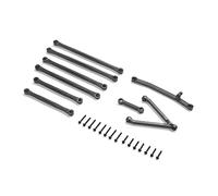 Axial AXI204001 - Sospensione Sinistra, X-Long Wheel Base 153,7 mm, SCX24, Grigio/Argento