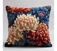 AxiangziK fiori Kit Gancio di Chiusura per Cuscino Fai-da-Te,Bellissimi crisantemi,Artigianato Facile da Imparare per Kit Tappeto con Gancio di Chiusura per Cuscino,43x43cm