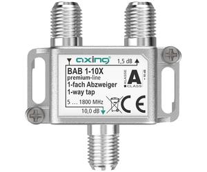 Axing BAB 1-10X 1 deviatore 10 dB 5-1800 MHz TV Data Internet TV via cavo