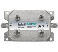 Axing BAB 4-01 Derivatore antenna TV 4 Vie, 5-1006 MHz, Metallico