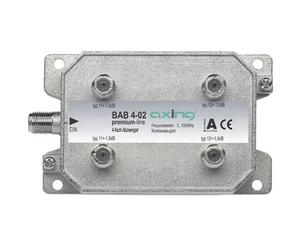 Axing BAB 4-02 Derivatore TV via cavo 4 vie 5 - 40 Mhz, 40 - 470 MHz, 470 - 86