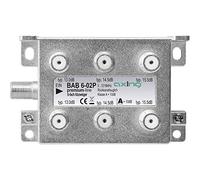 Axing BAB 6-02P Splitter per cavo Grigio - Cavo separatori o interruttori (Splitter per cavo, 5-1218 MHz, Grigio, A, 15,5 dB, F)