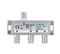 Axing BVE 30-01 Splitter 3 Vie, 5-1006 MHz partitore antenna con connettore F, per digitale terrestre e tv via cavo