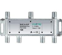 axing BVE00601P 1 - Cable splitter - 5 - 1218 MHz - Stainless steel - Female/Fe