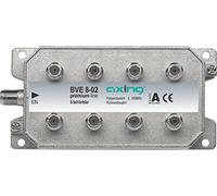 Axing BVE 8-02 Splitter 8 Vie, 5-1006 MHz partitore antenna con connettore F, per digitale terrestre e tv via cavo
