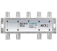 Axing BVE 80-01 Splitter 8 Vie, 5-1006 MHz partitore antenna con connettore F, per digitale terrestre e tv via cavo