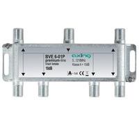 axing BVE00601P 1 - Cable splitter - 5 - 1218 MHz - Stainless steel - Female/Fe