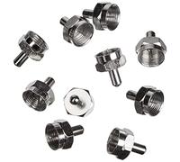 Axing CFA 8-00 Resistenza di Chiusura Terminatore Coassiale 75 Ohm Connettore F Maschio (10 Pezzi)