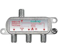 Axing SAB 2-16 Derivatore satellitare e tv digitale terrestre 2 uscite derivate con attenuazione 16 dB (5-2200 MHz) con passagio DC