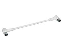 Axing sak02102 QuickFix Patch F cavo 20 cm con spina a gomito F Bianco cavo coassiale