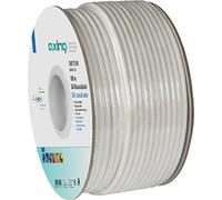 Axing SKB 75-01 Mini Cavo coassiale doppia schermatura per tv satellitare, bobina 100 m, bianco