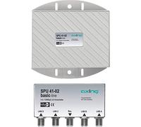Axing SPU 41-02 Interruttore DiSEqC 4x1 commutatore satellitare (4 ingressi, 1 uscita) per montaggio esterno