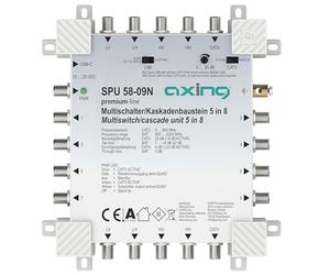 Axing SPU 58-09N Multiswitch 8 partecipanti a cascata SAT attivo Quad-LNB, cavo TV a risparmio energetico